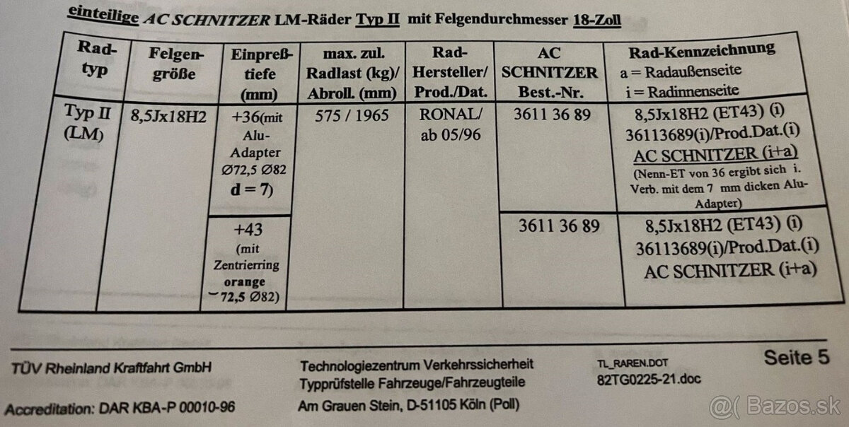 AC Schnitzer type 2 R18 5x120 8,5J ET43 - 2