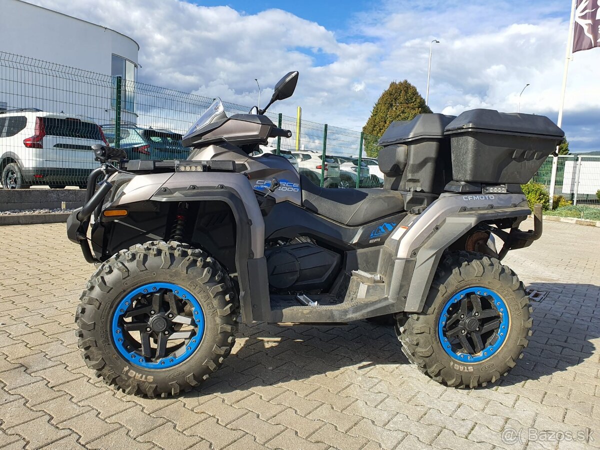 CF MOTO OVERLAND 1000 + radlica + posypový vozik