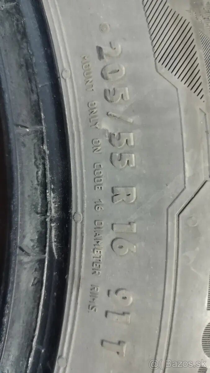 2 zimné pneumatiky 205/55 R16 91T Barum Polaris 5 - 2