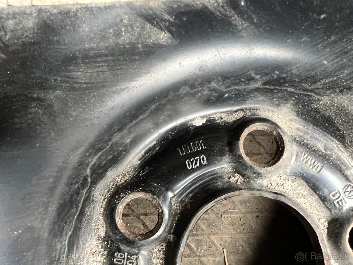 Škoda Octavia 1, VW Golf IV plechové disky 5x100 R15 - 2