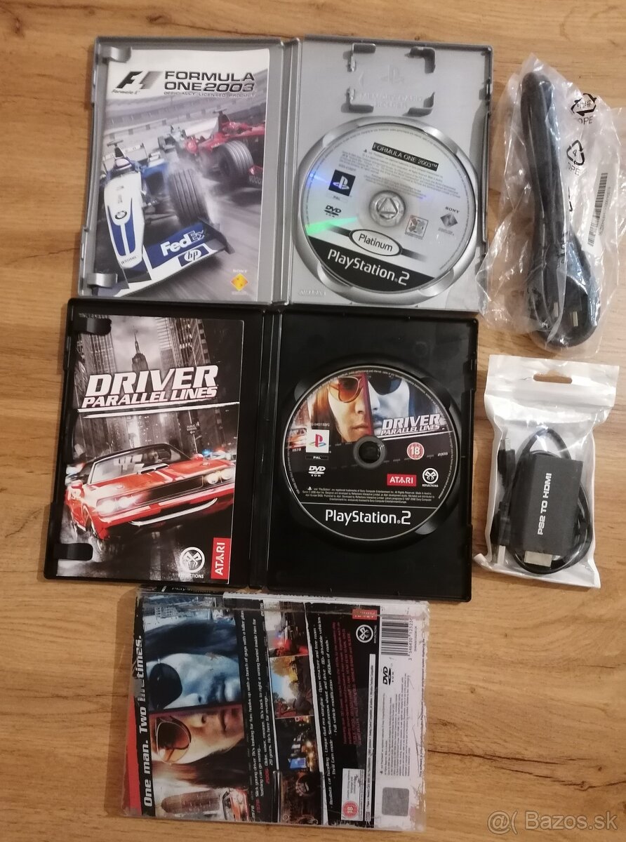 Playstation 2 F1 + Driver + HDMI redukcia + kabel - 2