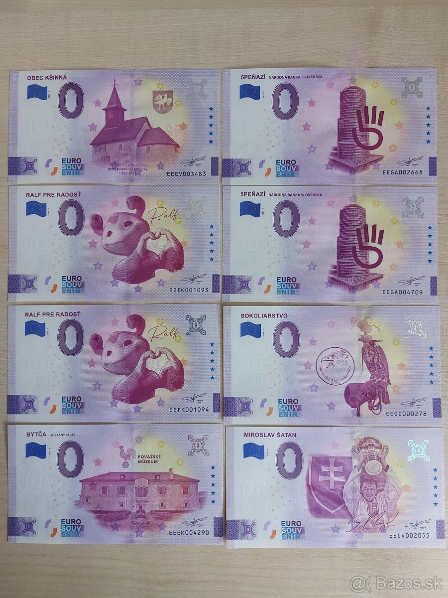 0 euro souvenir SK - predám - 2