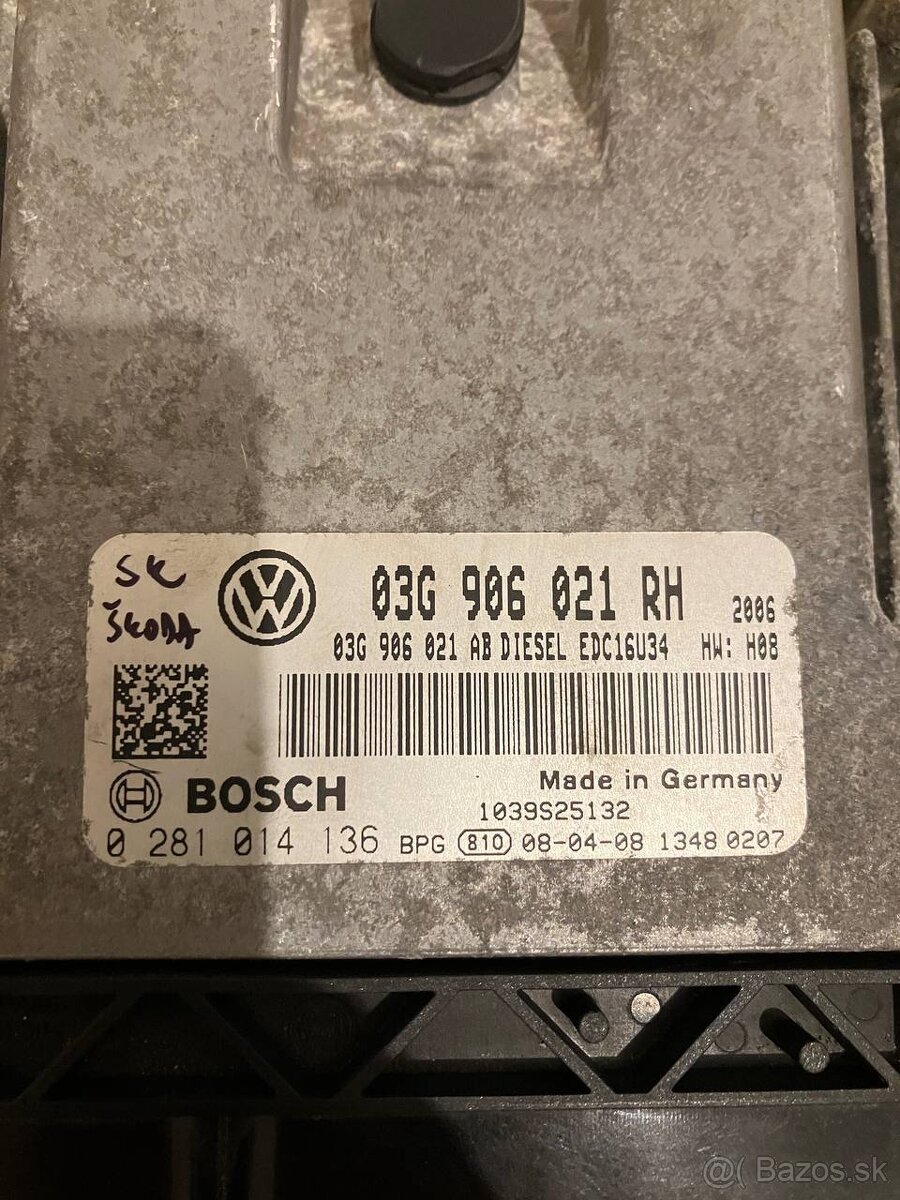 Riadiaca jednotka Skoda octavia 1.9tdi - 2