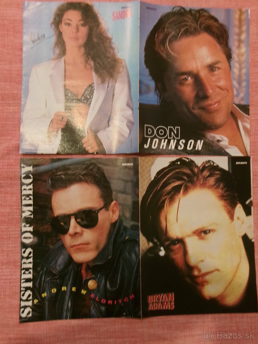 Plagáty Nirvana, Metallica, Sandra, Bryan Adams,,, - 2