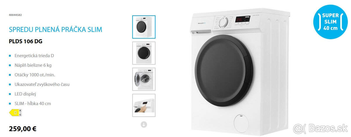 Predám málo používanú práčku Philco PLDS 106 DG - 2