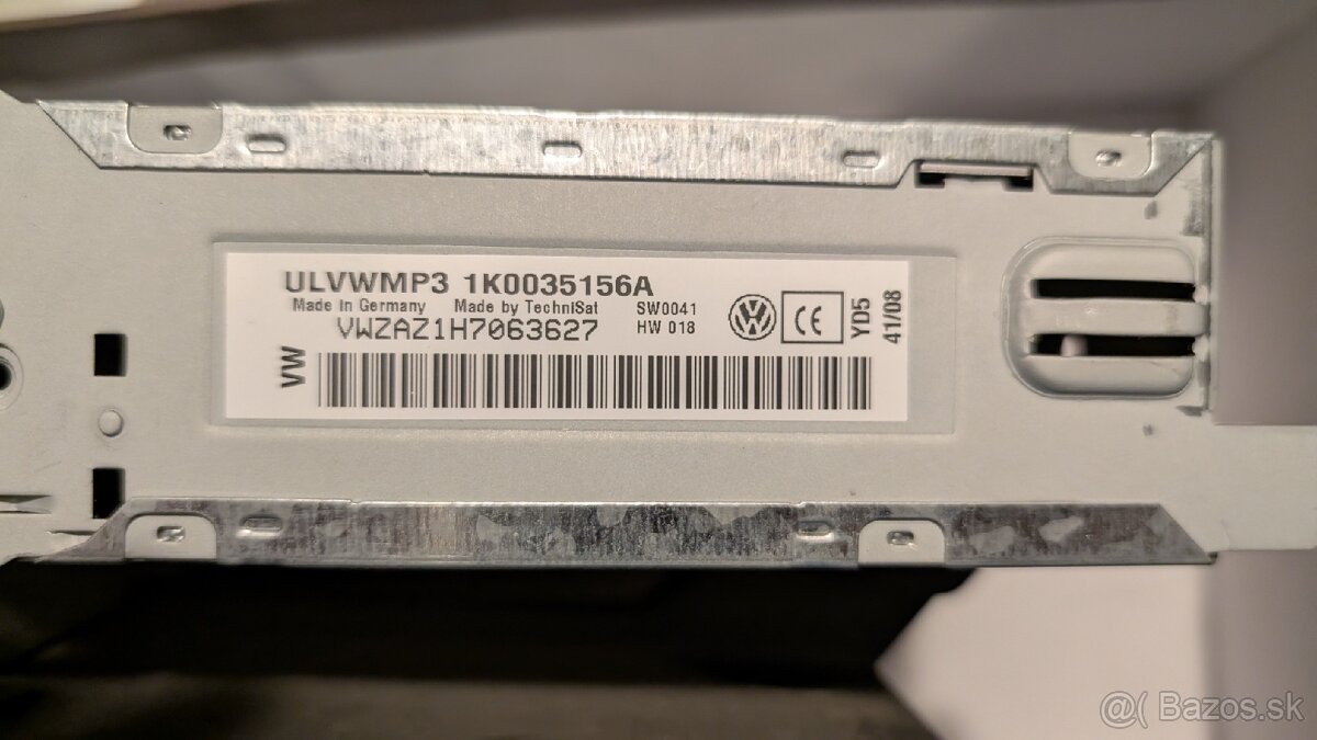 VW autorádio RCD 210 MP3 (1K0035156A) - 2