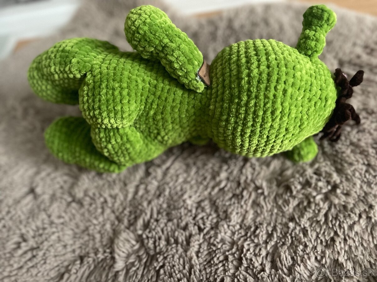 Ručne háčkovaná hračka shrek bábätko - Felícia💚 - 2