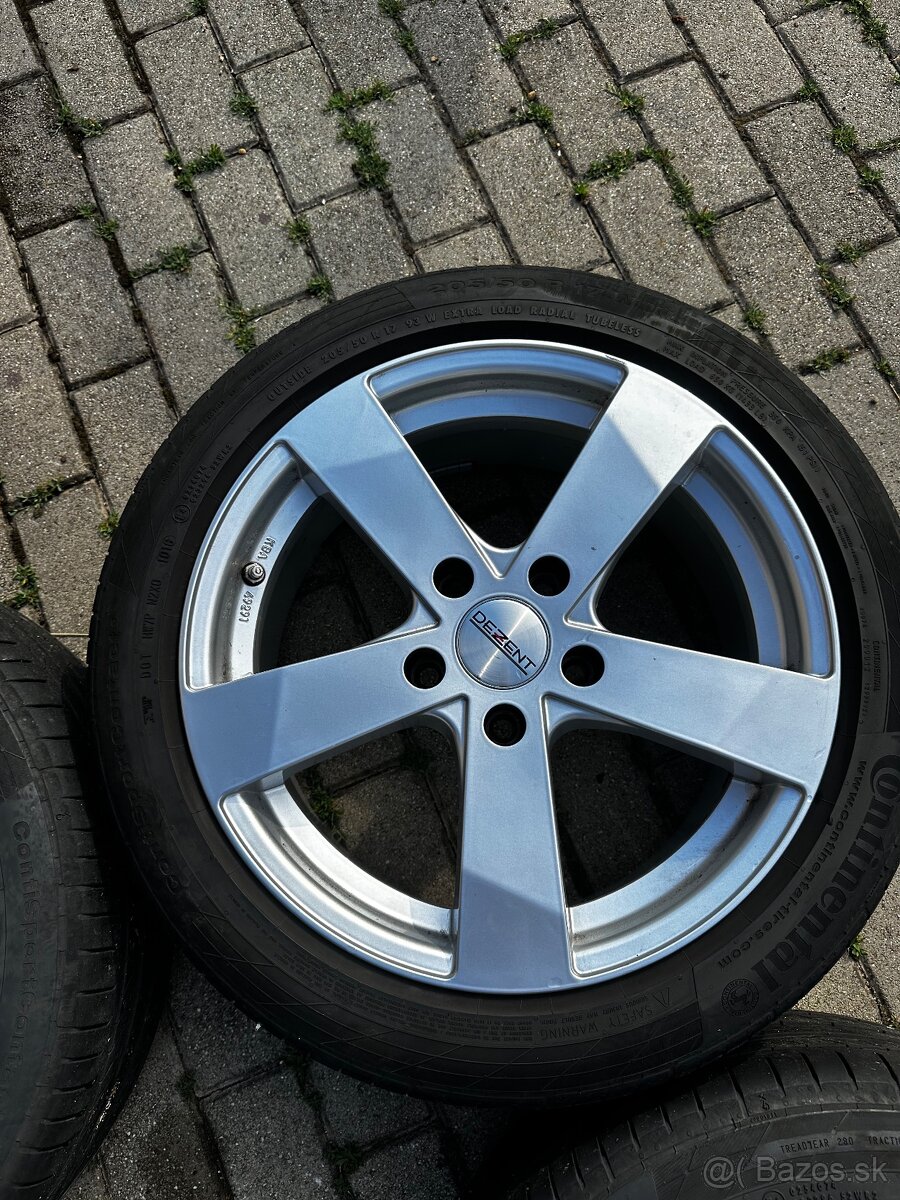 Predám elektrony 5x120 + letné pneu 205/50 r17 - 2