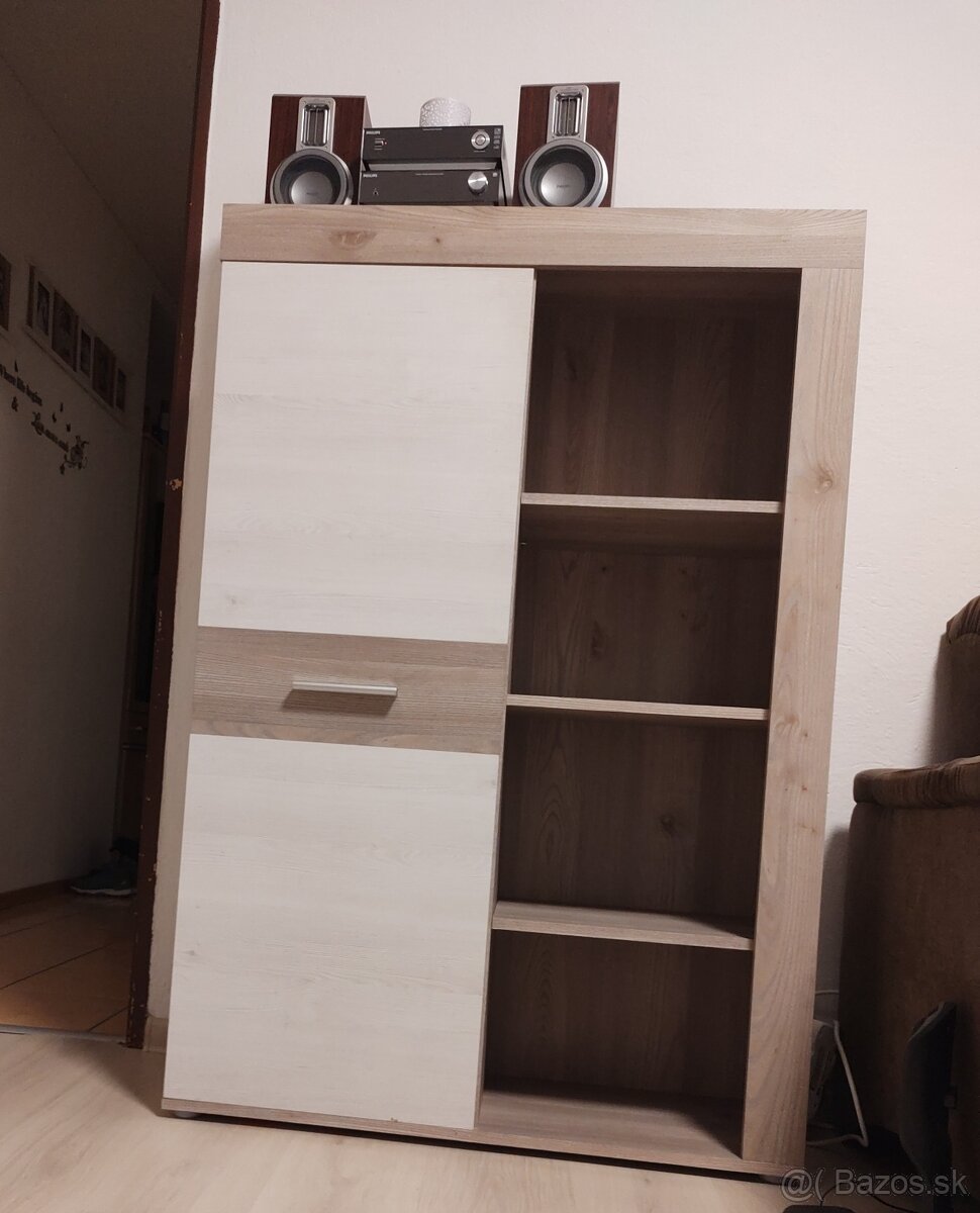 Obývacia stena biela dub truflovy - 2