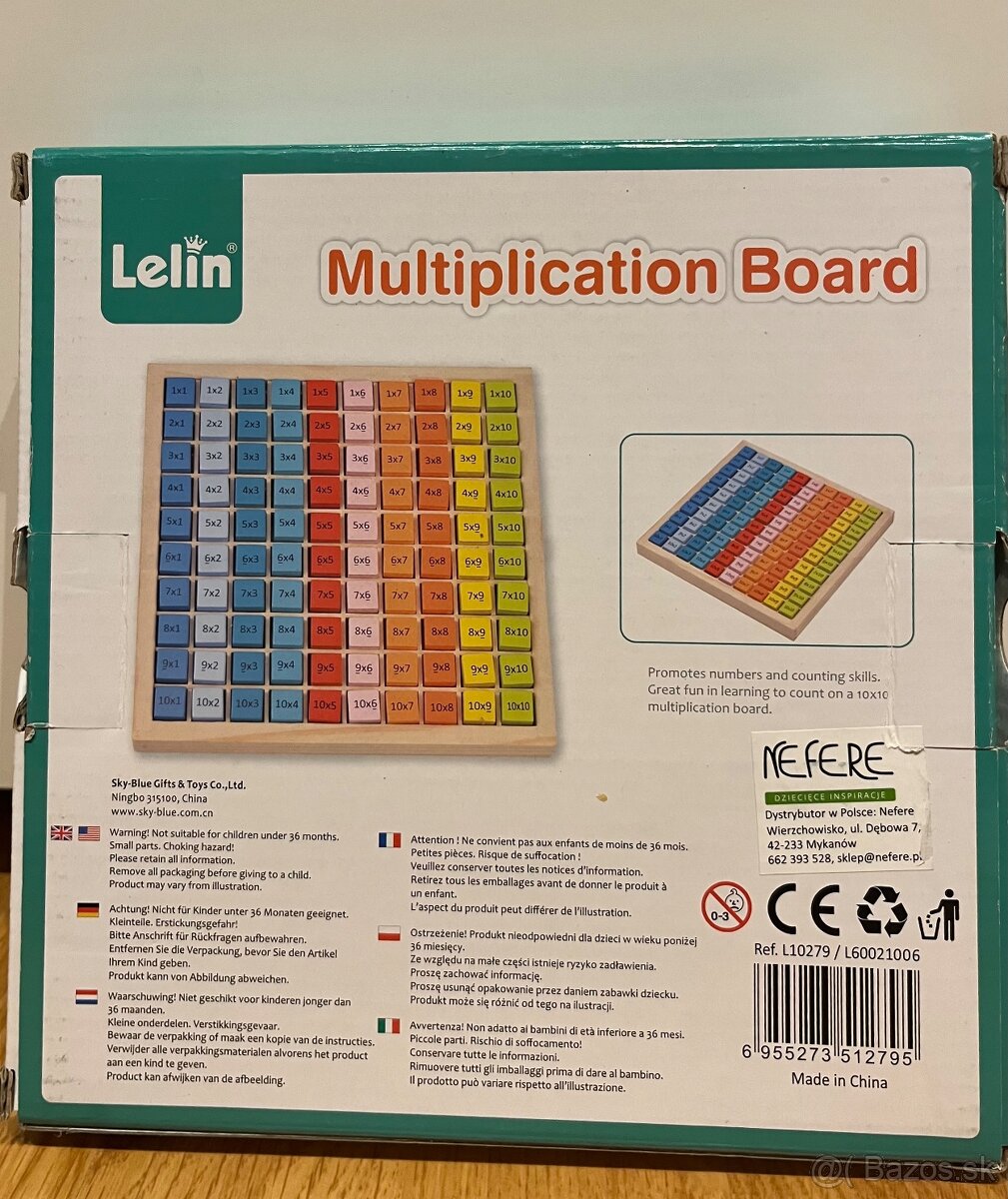 Násobilka drevená - 2