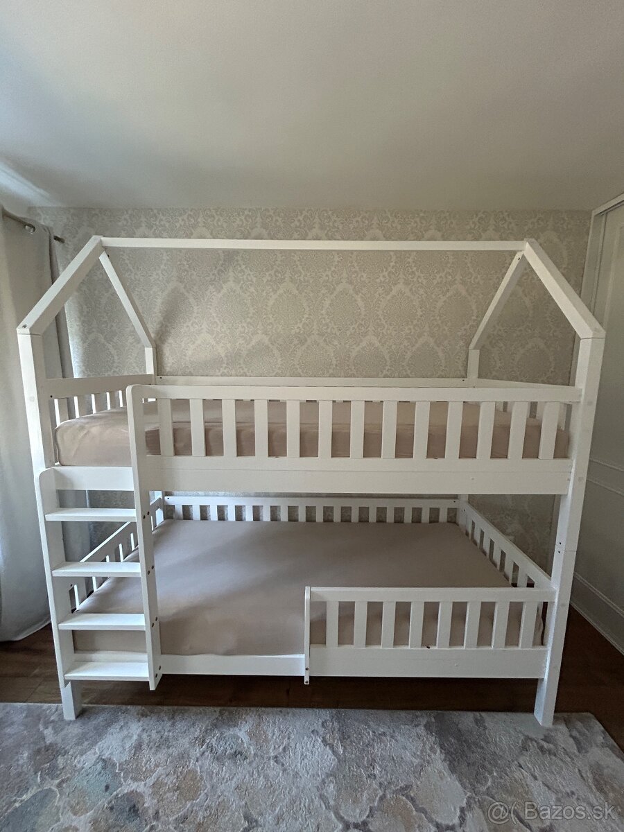 Domčeková poschodová posteľ 90x200 - 2