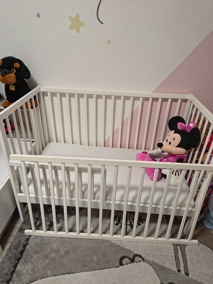 Detská postieľka biela - 2