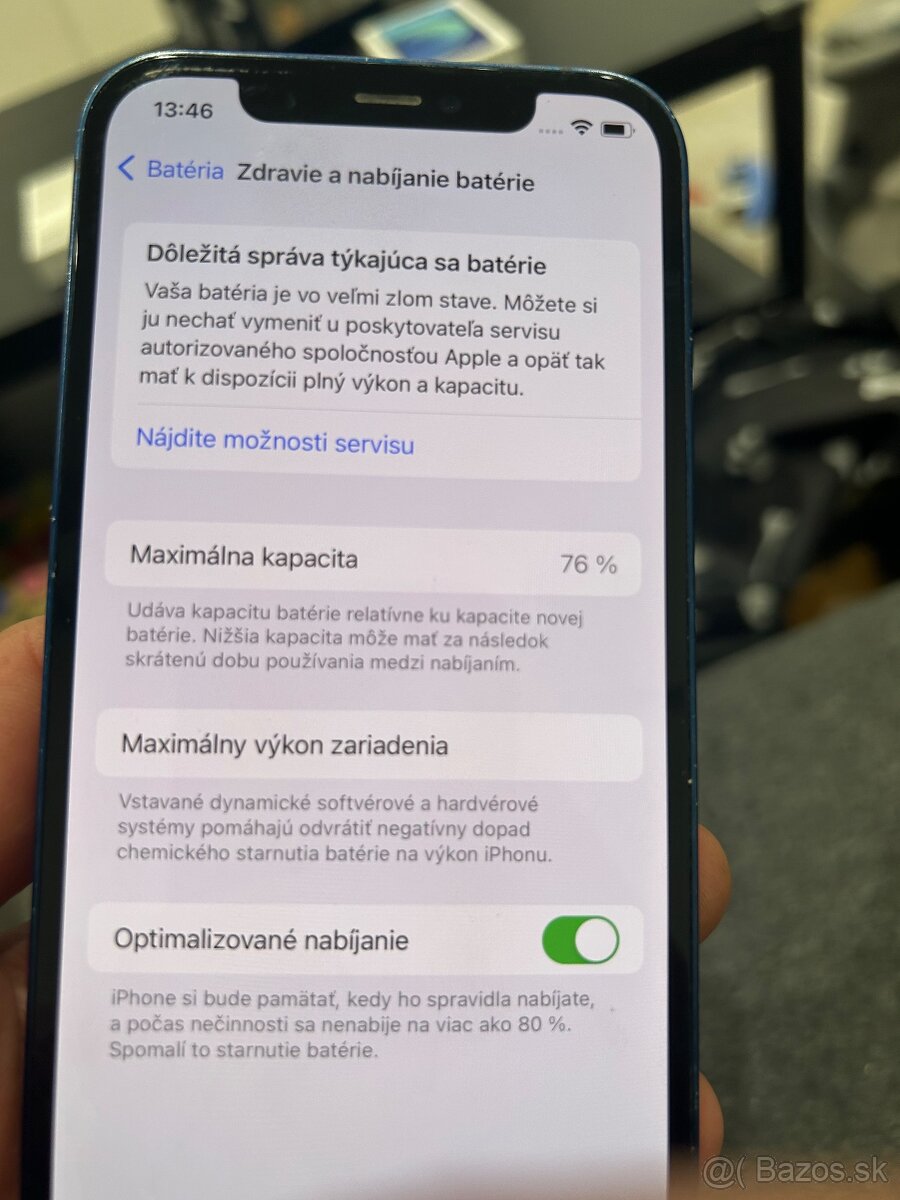 Predám apple iphone 12 Blue 64Gb - 2