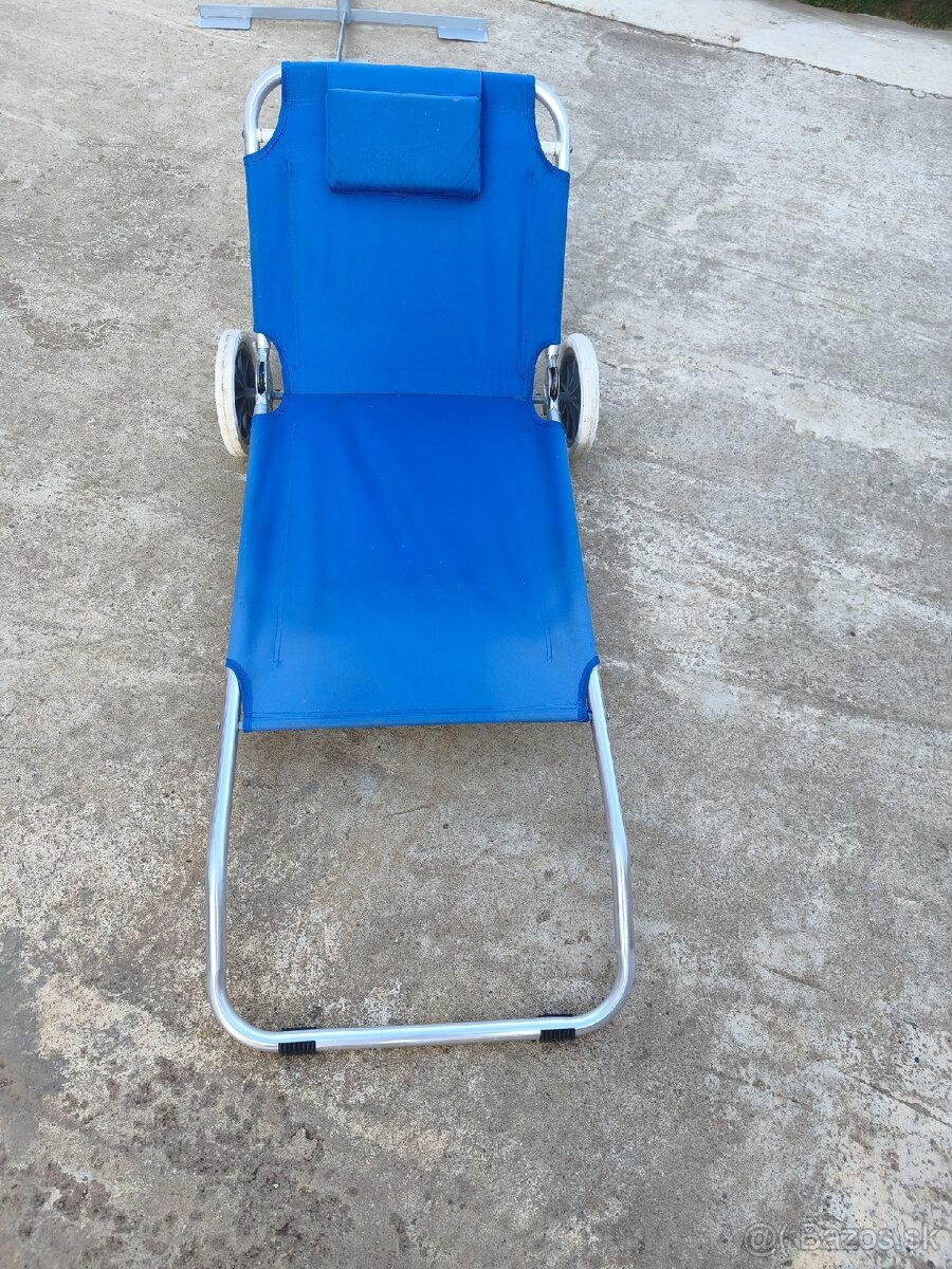 Plážový stolík lehatko stojany na slnecnik - 2