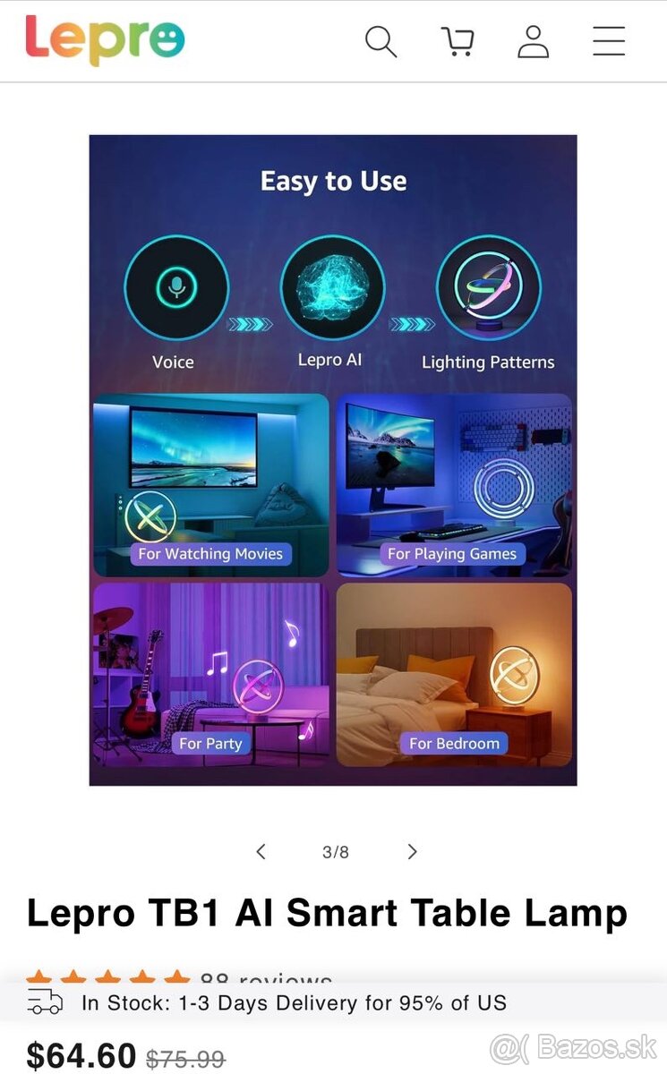 Lepro AI Smart LED Table Light (TB1) - 2