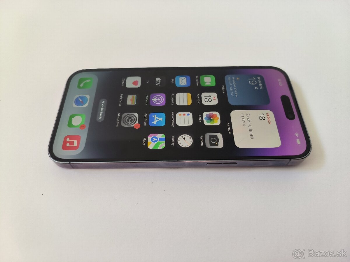 apple iphone 14 PRO MAX 256gb Purple / Batéria 100% - 2