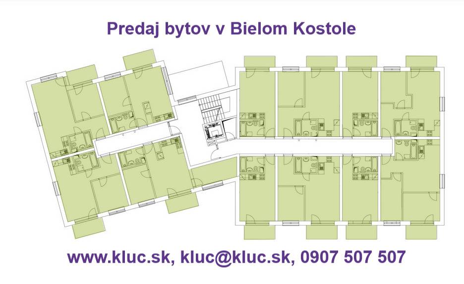 Posledné voľné skolaudované byty v developerskom projekte. B - 2