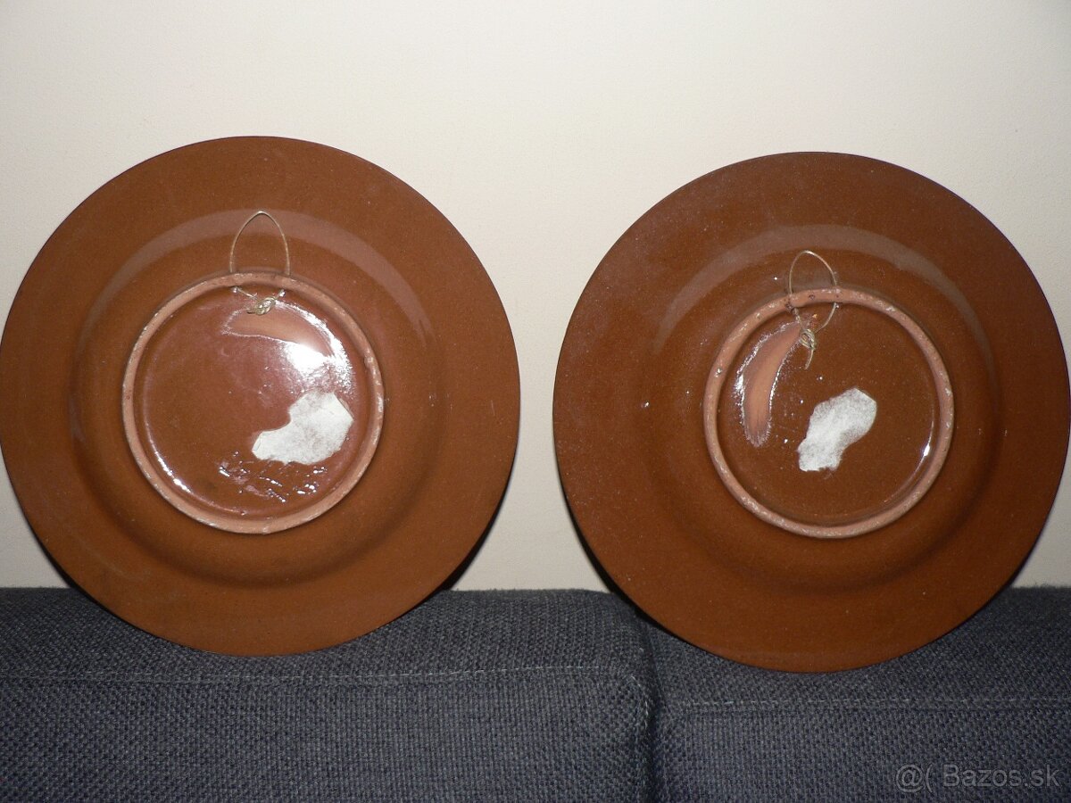 ľudové keramické taniere na zavesenie - 2