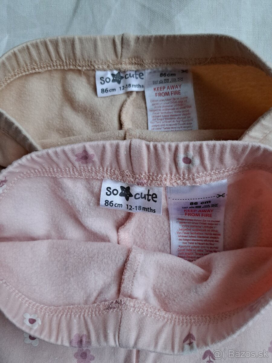 Zateplené dievčenské legíny So Cute 86 - 2