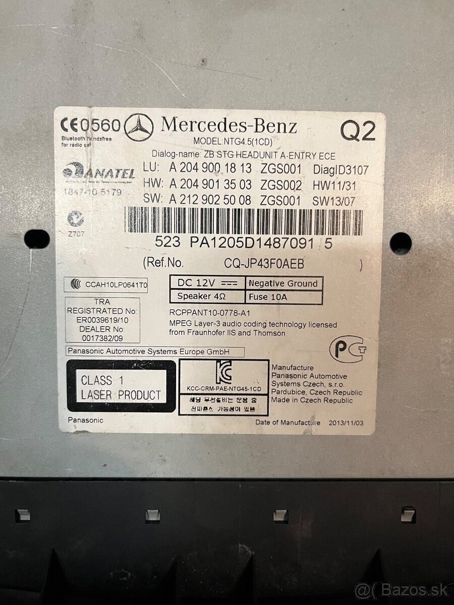 Autorádio Mercedes-Benz - 2