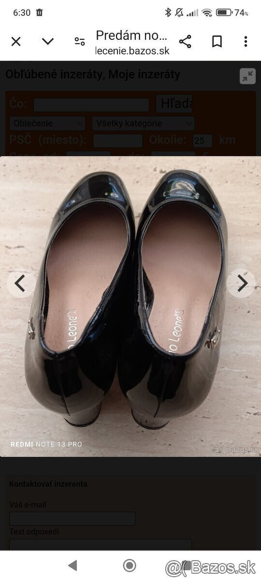 Predám dámske lodičky veľkosť:41 - 2