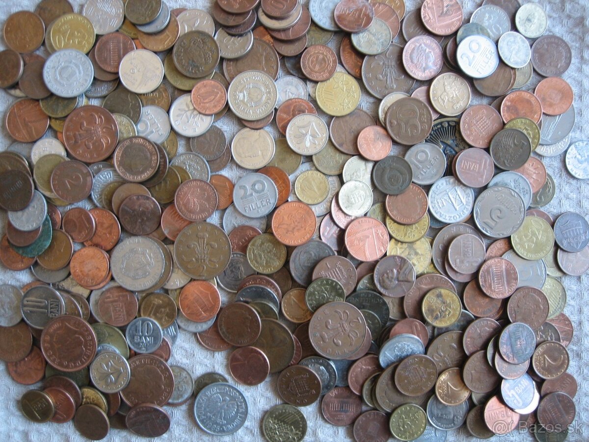 1 kg mincí, konvolut č.2. - 2