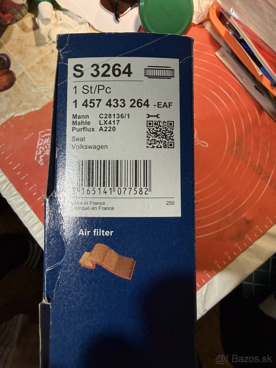 Vzduchový filter Bosch S3264 - 2
