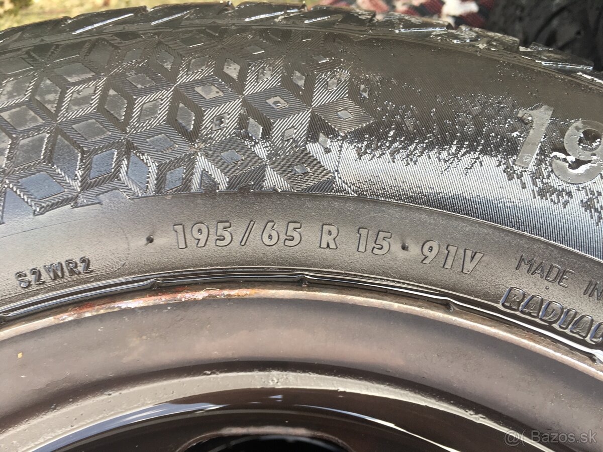 Darujem disky/pneumatiky letné 195/65 R15 - 2
