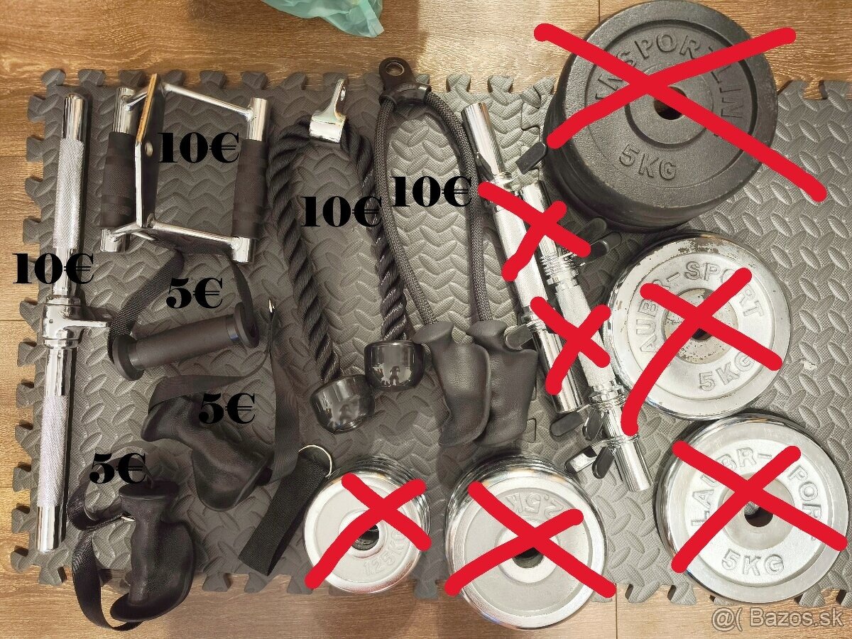 kladka, tyč, kotúče , stojany forward fitnes - 2