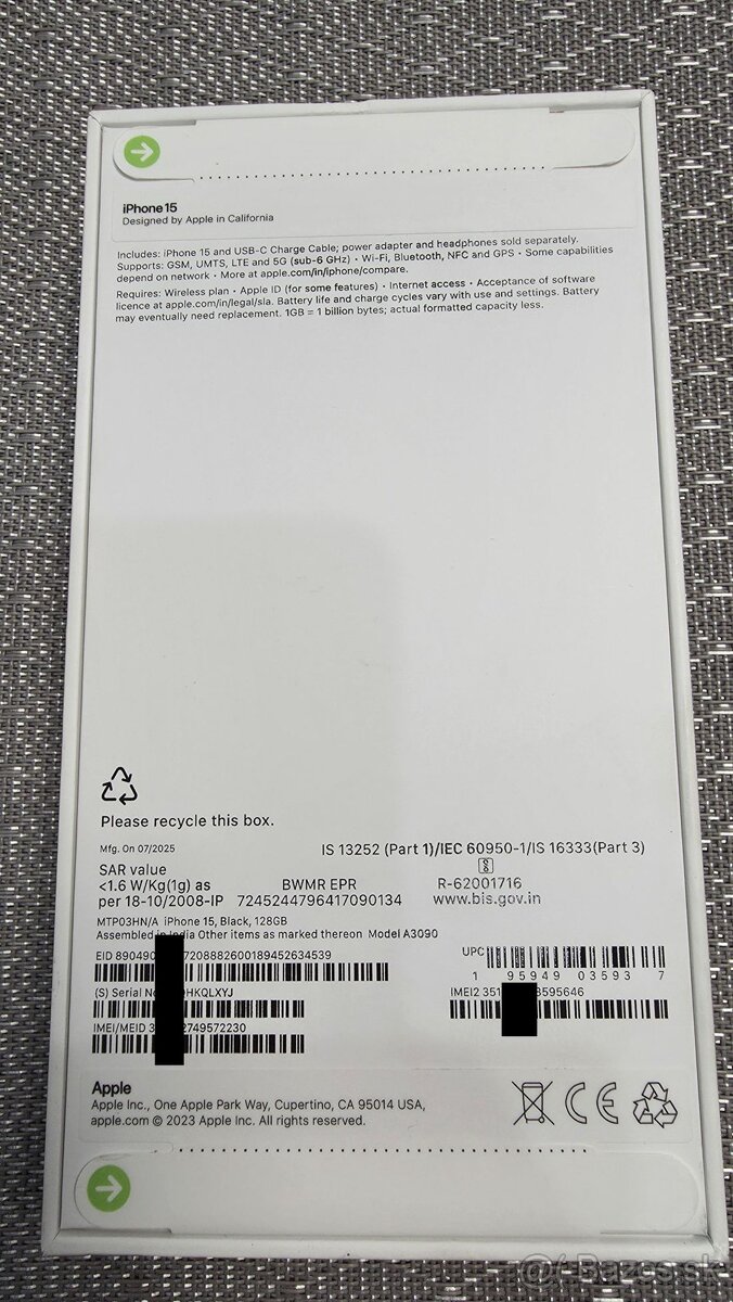 Apple iPhone 15 128GB BLACK , nový NEAKTIVOVANÝ - 2