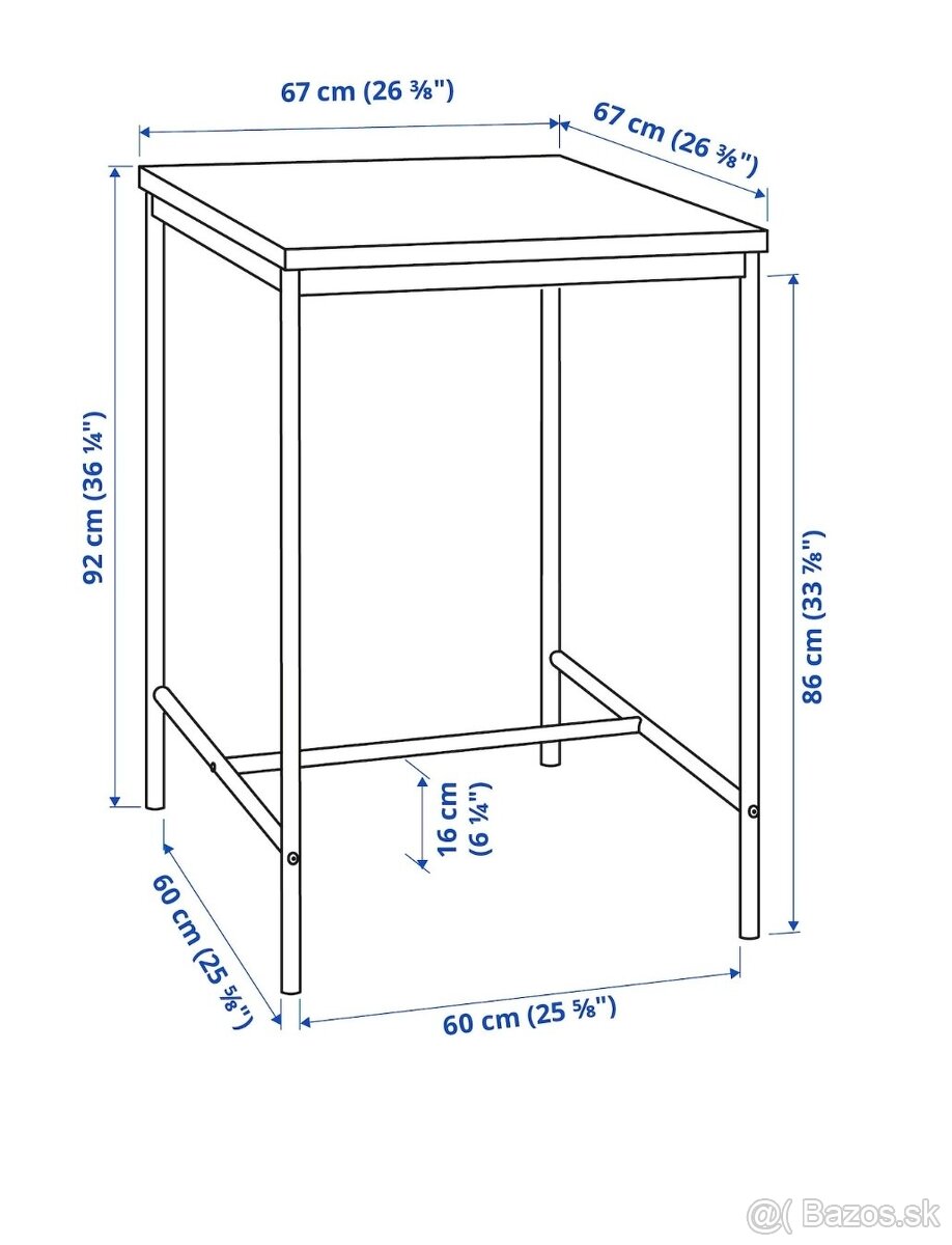 Jedálenský stôl IKEA SANDSBERG - 2