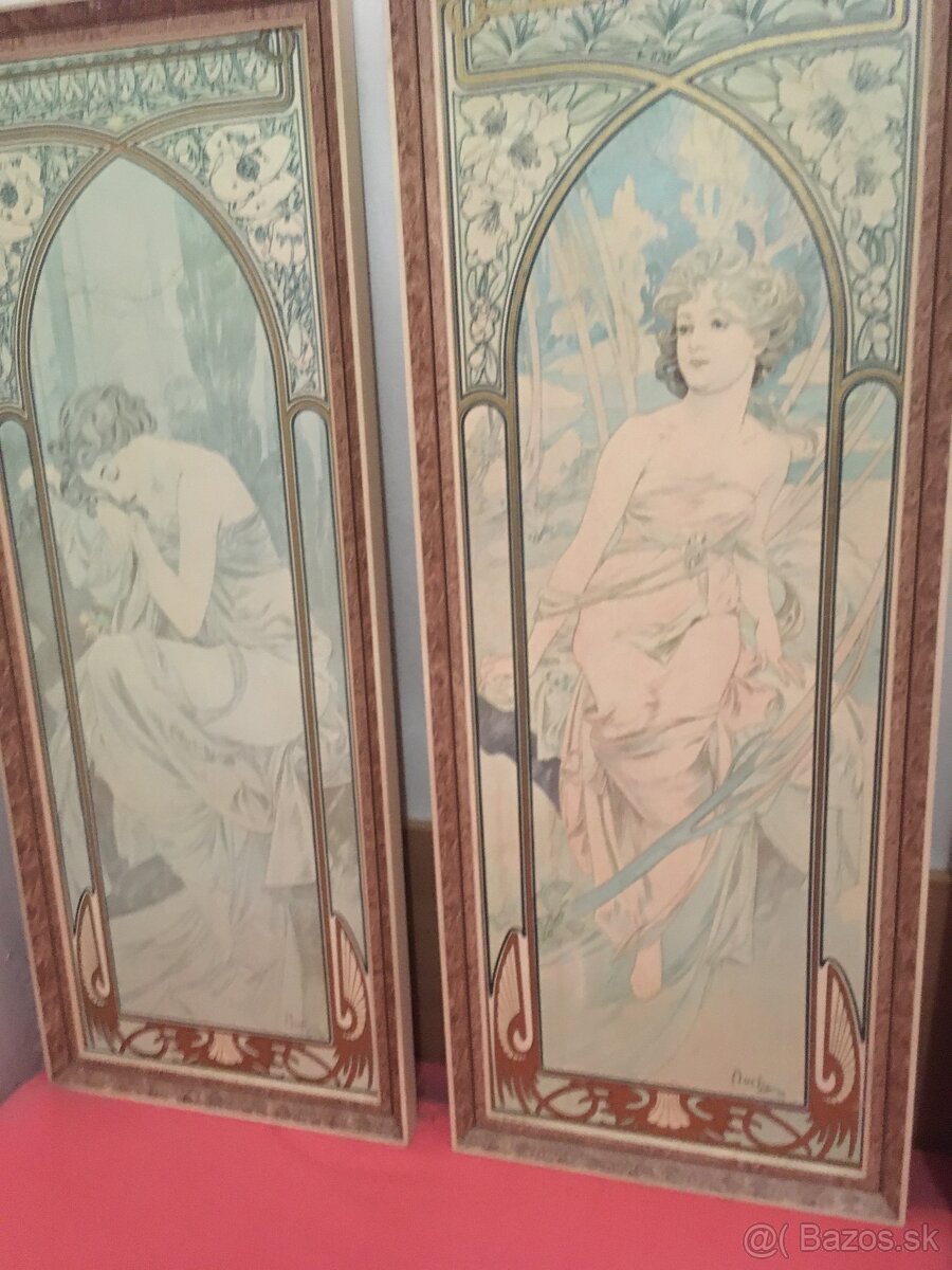 Alfonz Mucha reprodukcie zaramovane - 2