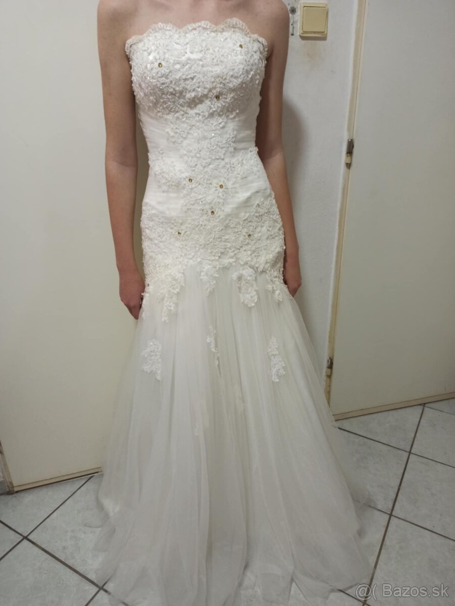 Svadobné šaty č.36 S - 2
