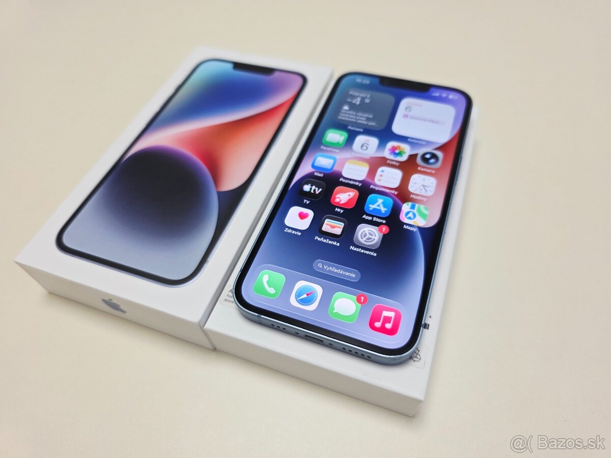 Apple iPhone 14 128gb BLUE,BATERKA 100% - 2