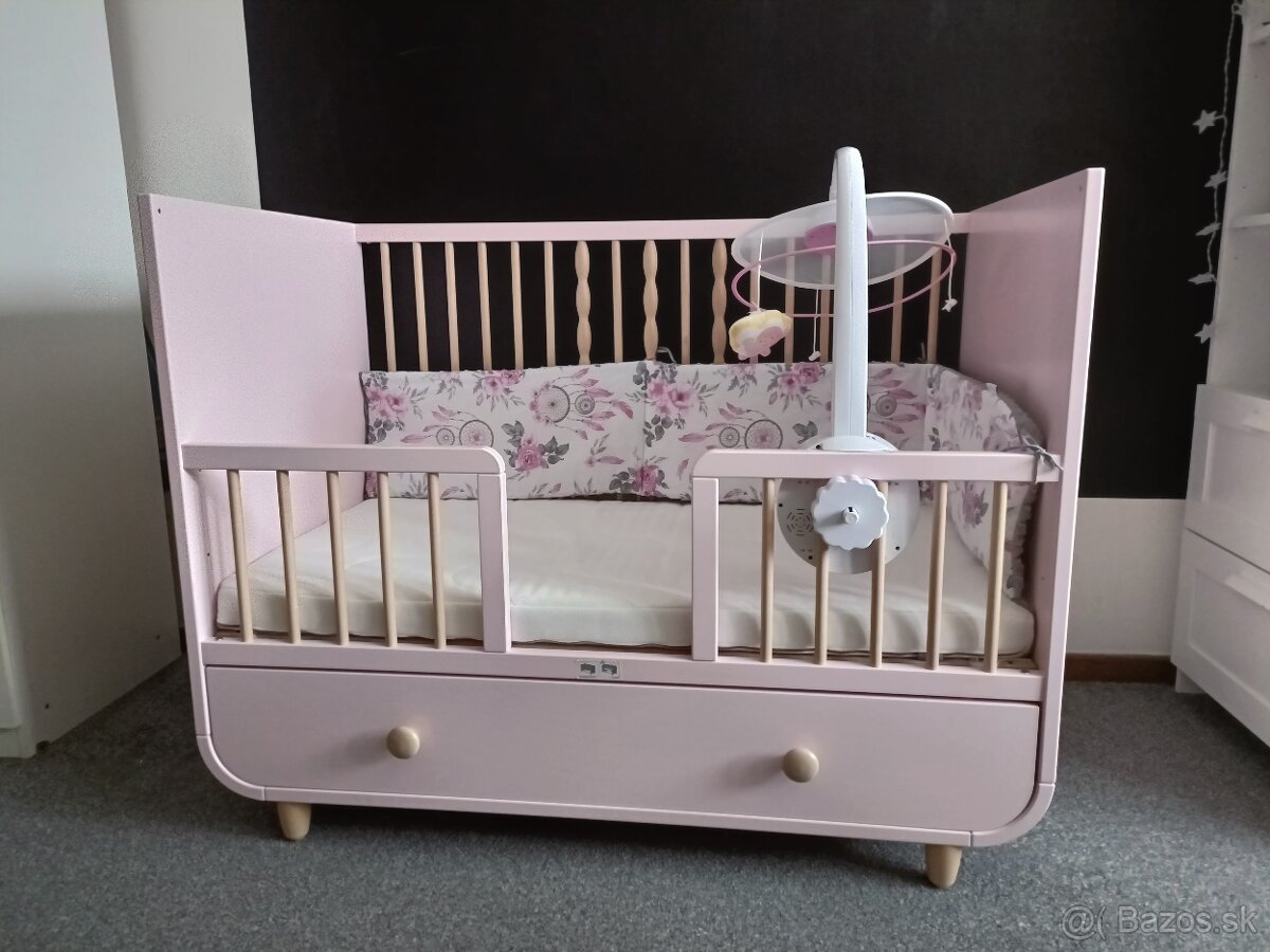 Postieľka IKEA myllra ružová - 2