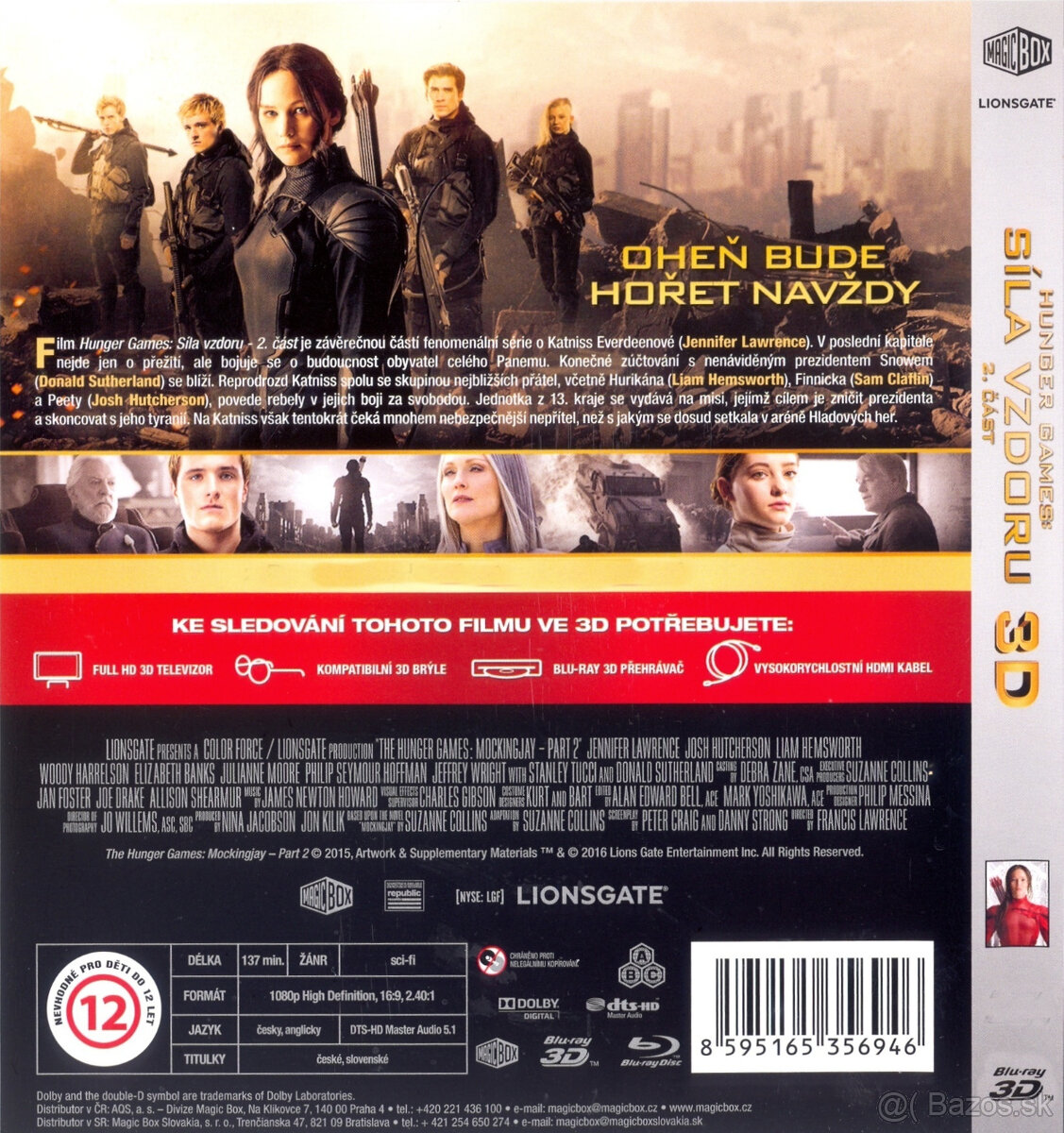 Hunger Games: Síla vzdoru 3D - len 3D - 2