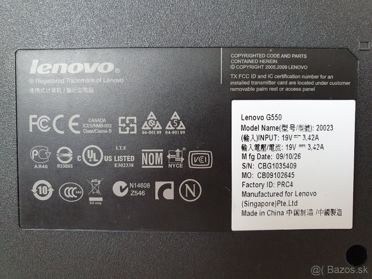 Notebook Lenovo G550 - 2
