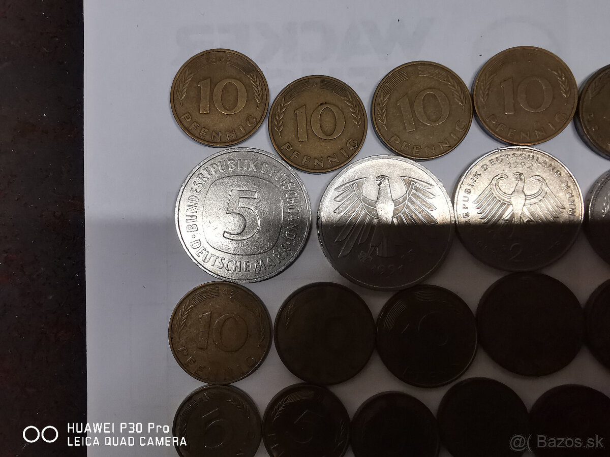 Predám zberateľovi MARKY západonemecké. - 2