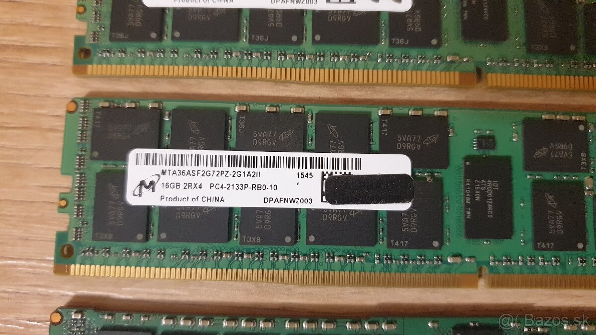 64GB RAM (4x16GB) 2133MHz REG ECC - Server - 2