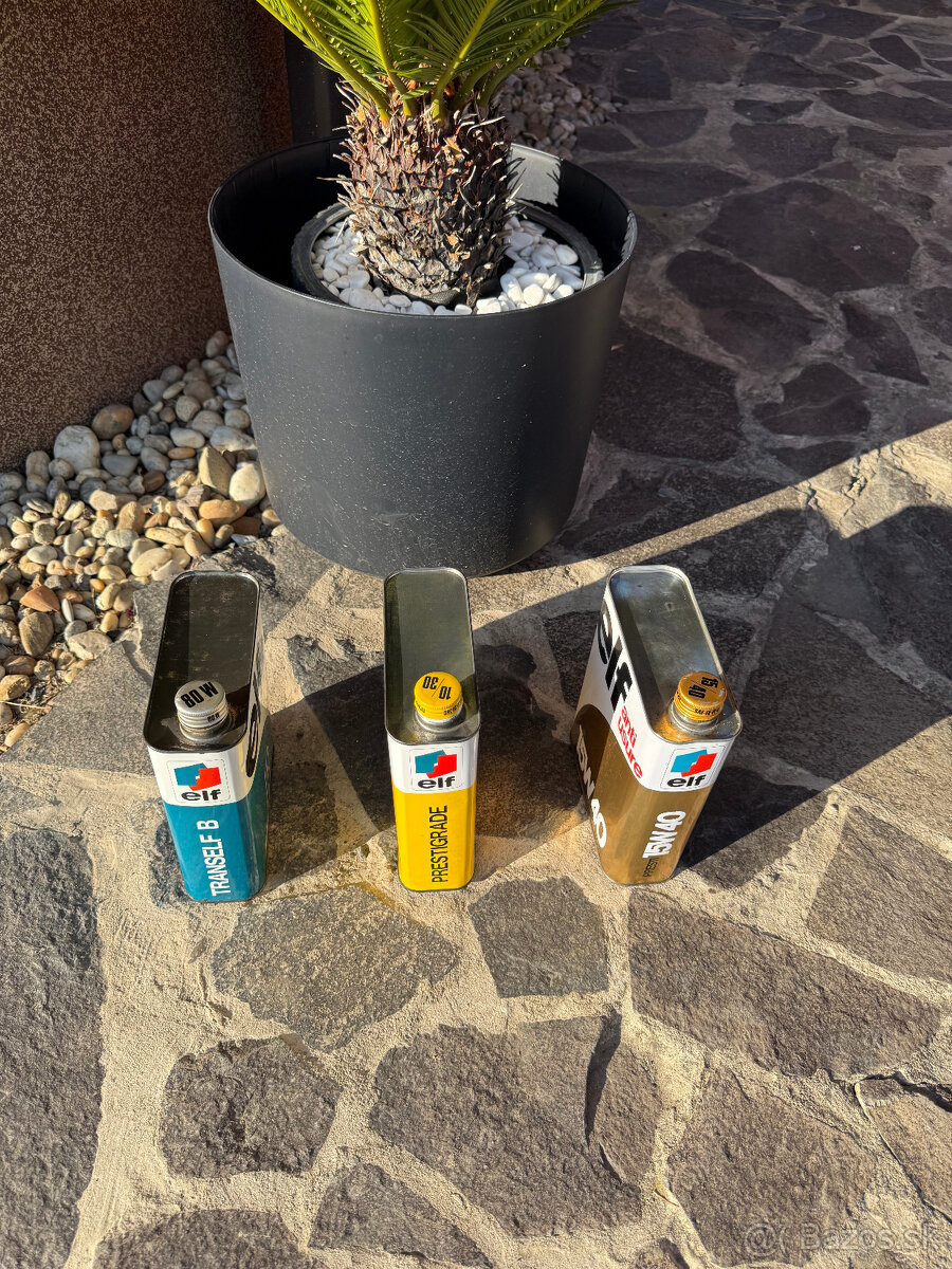 predám staré plechovky od oleja "Elf" - 2