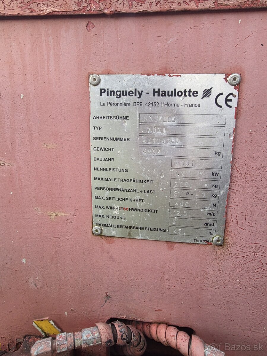 Hydraulická plošina elektrická HAULOTTE - 2