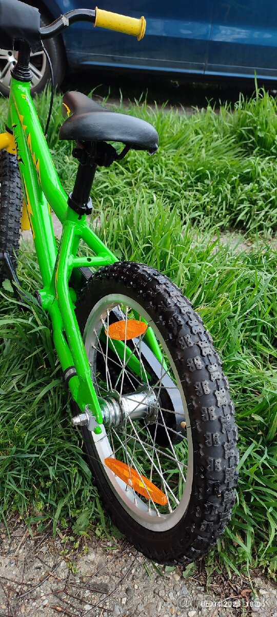 Kvalitný detský bicykel Ghost Powerkid 16 (4+) + kolieska - 2