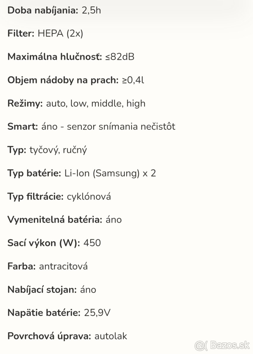 Ručný bezdrôtový vysávač Smart - 2