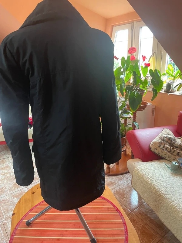 Dlhý dámsky kabát Different blue - 2