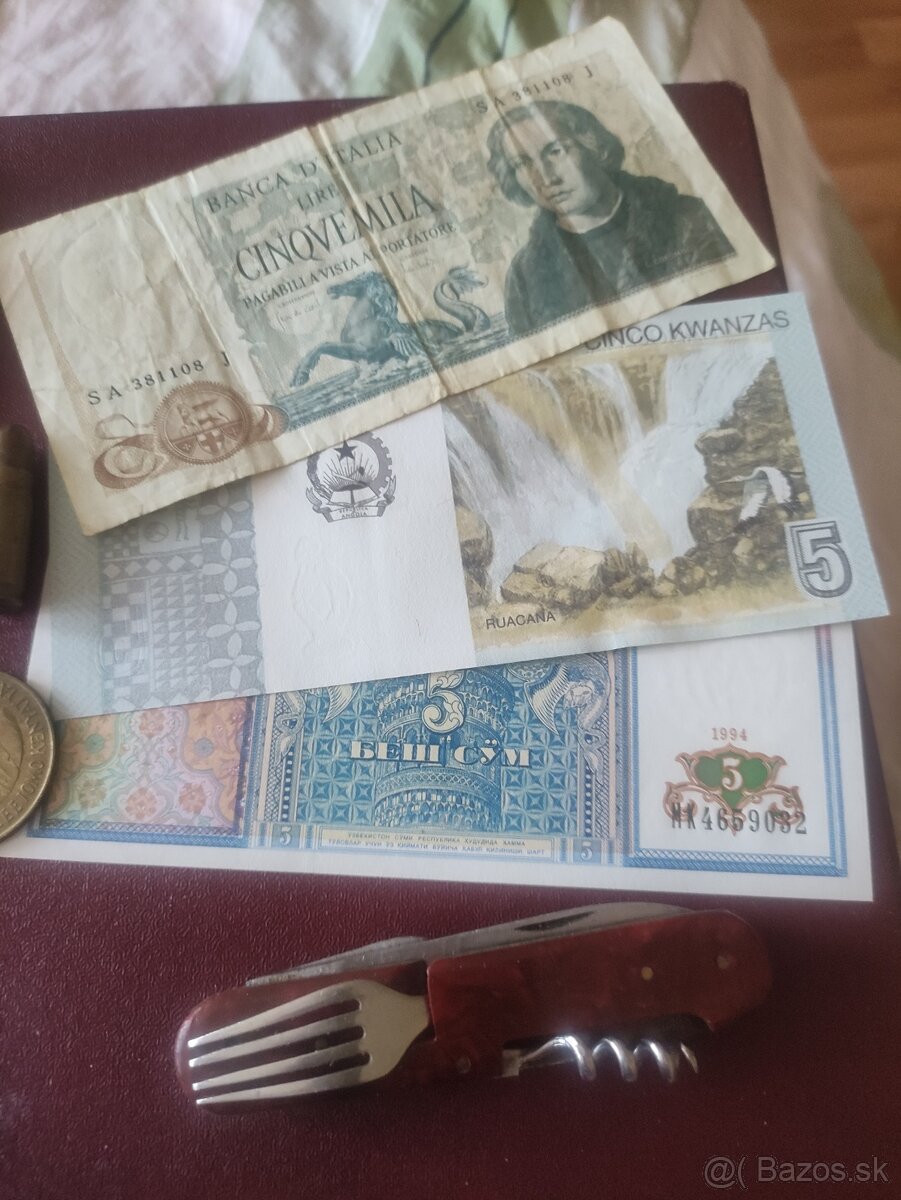 Staré mince a bankovky . - 2