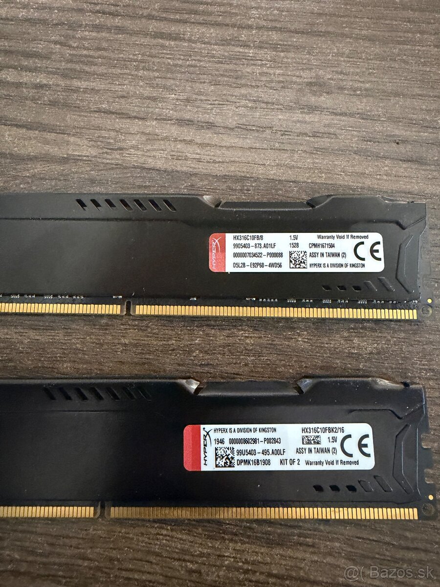 Kingston Fury HYPER X DDR3 8GB - 2