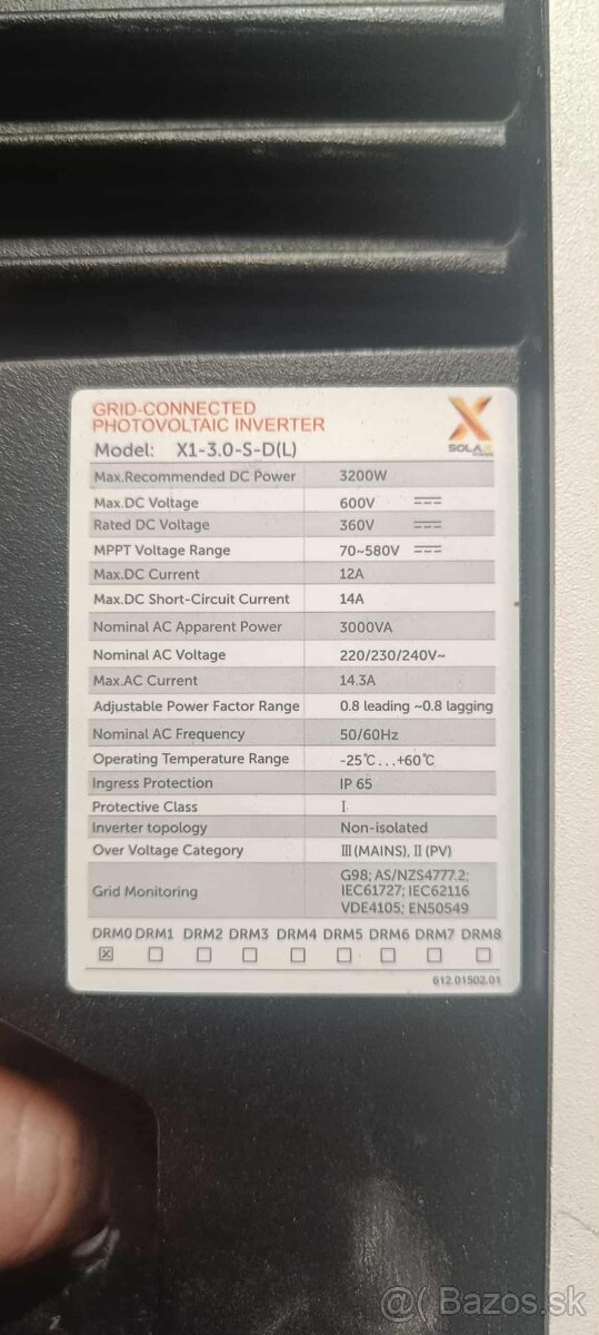 Solax X1-3.0-S-D (L) - 2