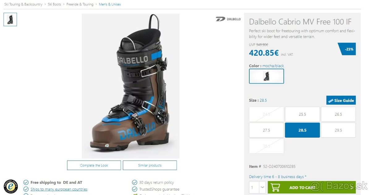 DALBELLO CABRIO MV FREE 100 IF skialp freeride lyžiarky,nové - 2