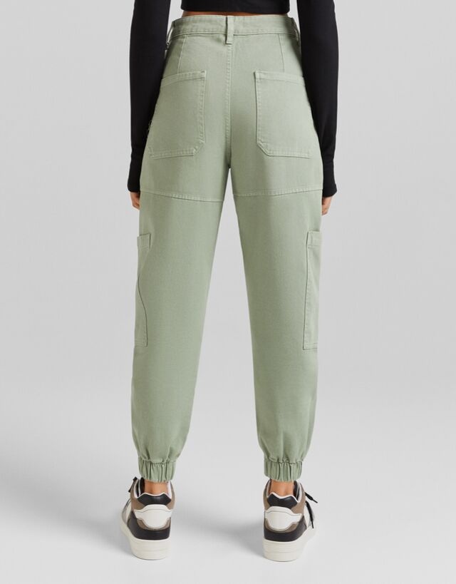 Vojenské nohavice s retiazkou Bershka 36 nové - 2