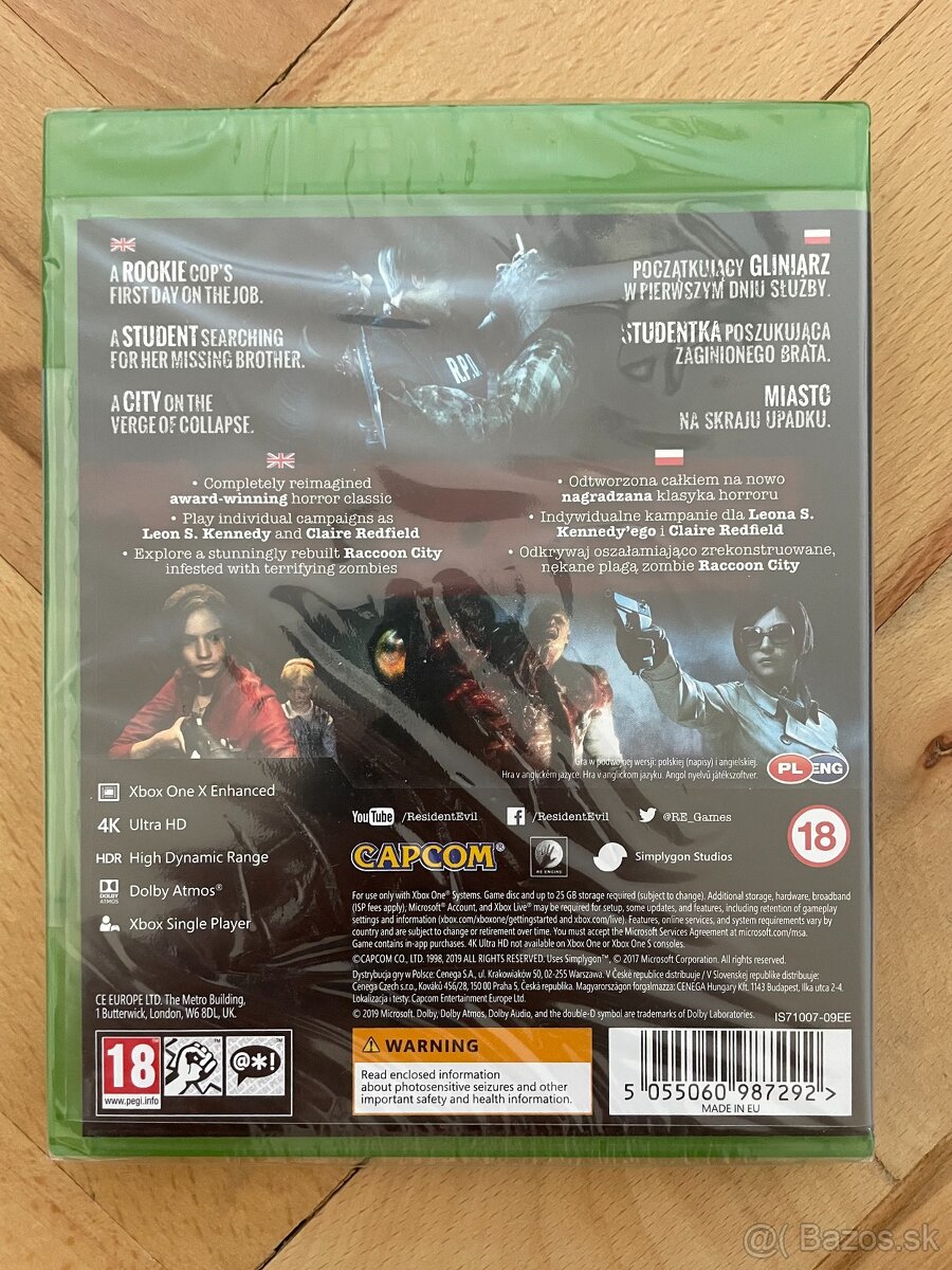 RESIDENT EVIL 2 - XBOX ONE (nova) - 2